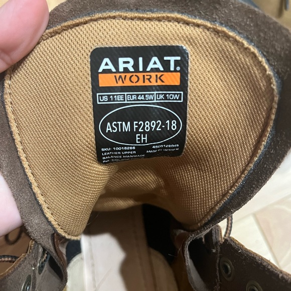 Ariat Men’s Work Boots Sz 11.5 EE - Picture 4 of 5